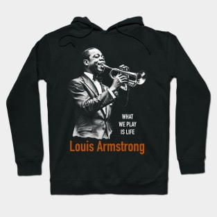 Louis Armstrong silhouette Hoodie